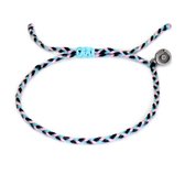 Chibuntu® - Roze, Zwart, Blauwe Armband Heren - Original Armbanden collectie - Mannen - Armband (sieraad) - One-size-fits-all