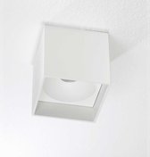 Plafondlamp Brock Wit - 10x10x10cm - LED 7W 2700K 805lm - IP20 - Dimbaar > spot verlichting led wit | opbouwspot led wit | plafonniere led wit | plafondlamp wit | led lamp wit | sfeer lamp wit | design lamp wit