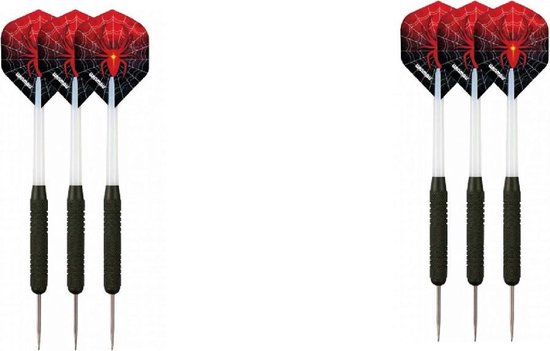 Thumbnail van een extra afbeelding van het spel A-merk Dragon darts - dartbord - (BEST getest) + surround ring rood + 2 sets Dragon Spider - dartpijlen