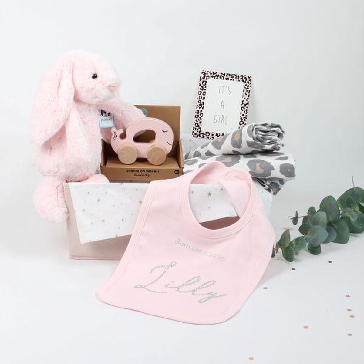 Jellycat Bashful Konijn - Roze knuffel bunny van 31 cm - Vanaf