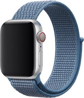 Shop4 - Bandje voor Apple Watch 6 40mm - Nylon Blauw