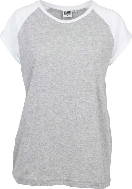 Urban Classics - Contrast Raglan top - S - Grijs