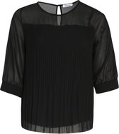 Paprika Dames Effen plisséblouse - Outdoorblouse - Maat 52