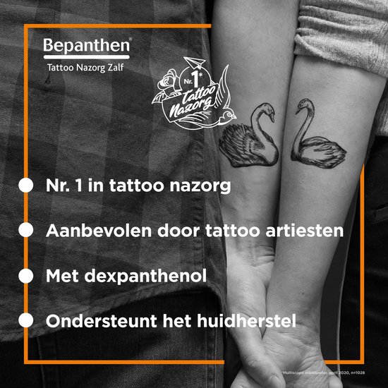 Bepanthen Tattoo Zalf - verantwoorde zorg en beschermt - getatoeeerde huid - 30 gram - Bepanthen
