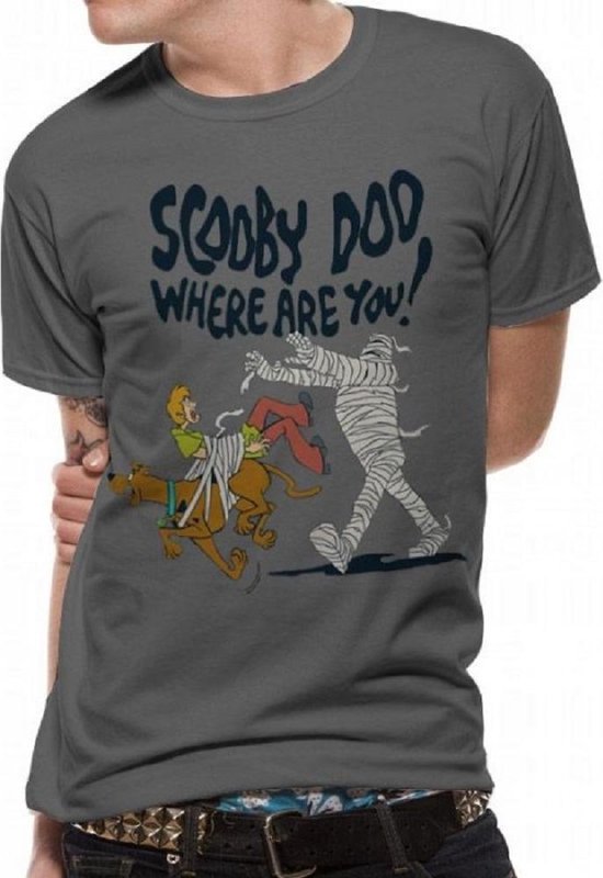 CID - Heren Scooby Doo Where Are You T-shirt (Grijs) | bol.com