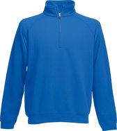 Fruit Of The Loom Heren Premium 70/30 Ritssluiting Neck Sweatshirt (Royaal Blauw)