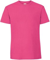 Fruit Of The Loom Heren Ringgesponnen Premium T-Shirt (Fuchsia)