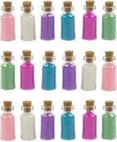 Set van 18 mini flesjes met decozand (type 2)