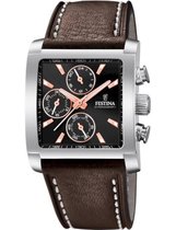 Festina F20424/4 Timeless Chrono Chronograaf - Polshorloge - Staal - Zilverkleurig - Ø 36x36,5mm
