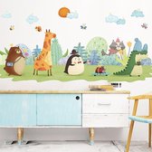 Muursticker | Pinguin | Krokodil | Wanddecoratie | Muurdecoratie | Slaapkamer | Kinderkamer | Babykamer | Jongen | Meisje | Decoratie Sticker