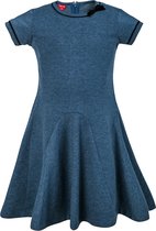 La V sweatstof jurk Amy  Blauwe jean 152