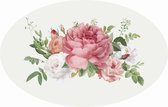 behangcirkel - floral - zelfklevend - 145-100cm - waterbestendig en scheurvast
