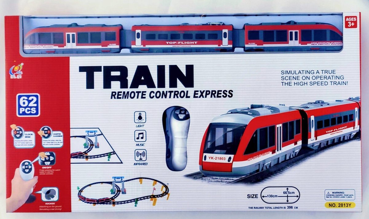 Train Remote Control Express 62 pcs