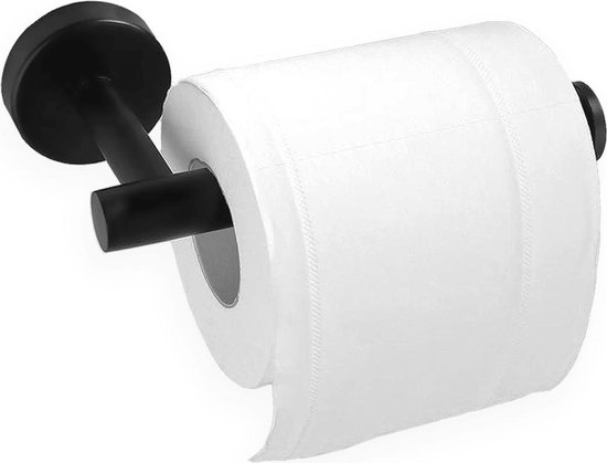 bol com design toiletrolhouder wc rolhouder voor toilet en badkamer rvs mat zwart