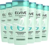 L’Oréal Paris Elvive Extraordinary Clay - Shampoo - Normaal tot vet haar - 6 x 250ml