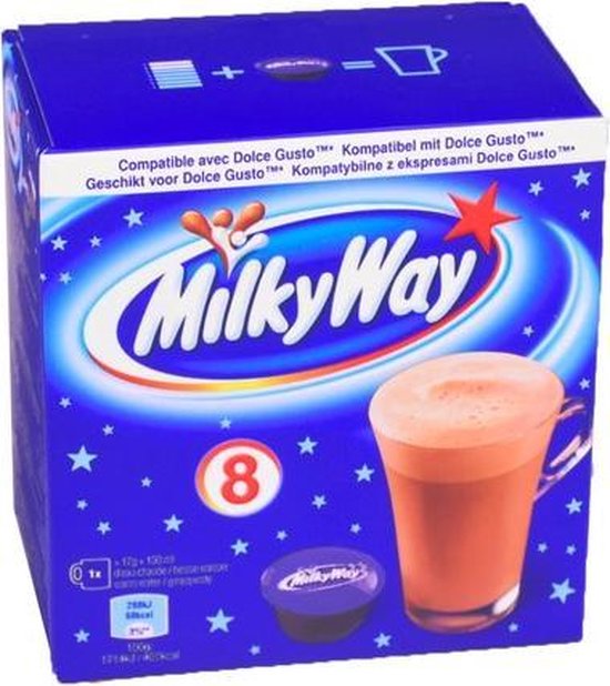 Milky way Warme Chocolade Koffiecups - Dolce Gusto® compatible - multipak  10x 8 stuks | bol.com