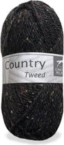 Cheval Blanc Country Tweed wol en acryl garen - zwart (034) - pendikte 4 a 4,5 mm - 10 bollen van 50 gram