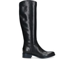 Manfield - Dames - Hoge zwarte laarzen met smalle schacht - Maat 37 |  bol.com