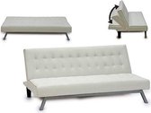Sofa White Imitation Leather 83 X 79 X 180 Cm