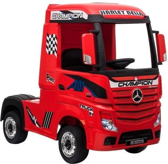 Rijk Naar journalist Elektrische Kinder vrachtwagen Mercedes Actross Truck 4x4 Rood 24V Met... |  bol.com