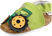Leren babyslofjes van Baby-Slofje, Tractor maat 18-19