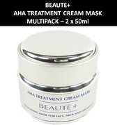 Beaute+ - AHA Treatment Cream Mask -  Masker - Gezichtsverzorging - 2 x 50 ml