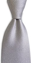 We Love Ties - Stropdas zilver - geweven polyester Microfill