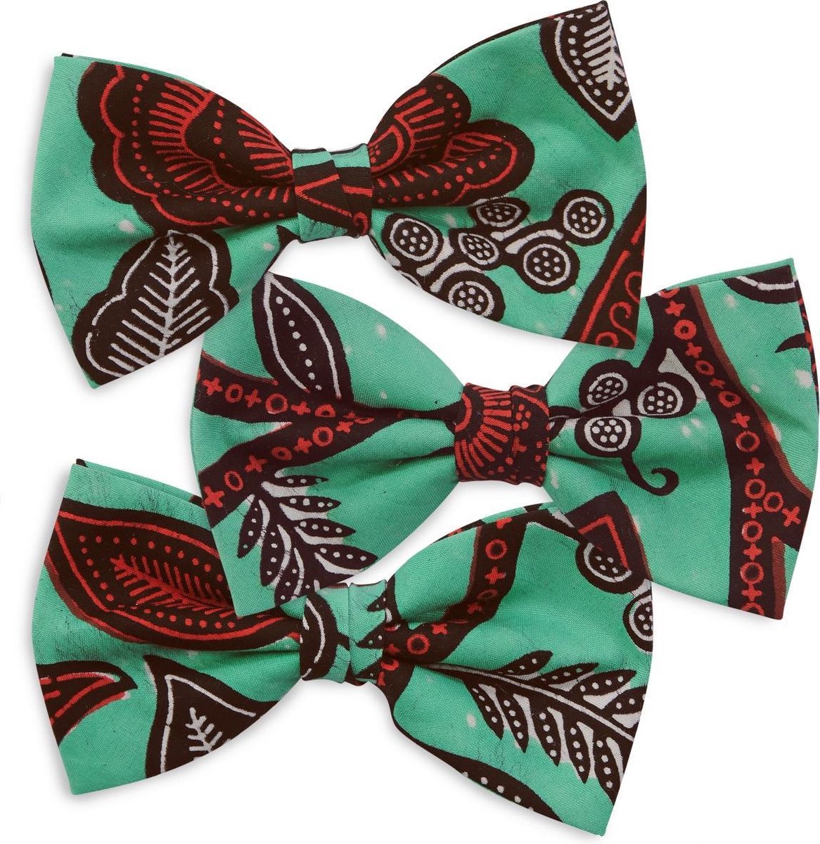 We Love Ties - Strikken - Strik Zawadi - groen / rood / wit / zwart