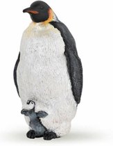 Plastic speelgoed figuur keizer pinguin 4 cm