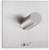Zack handdoekhaak Duplo mat geborsteld rvs - zelfklevend - 40205