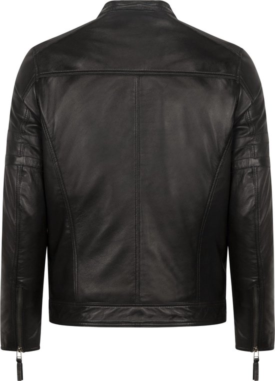 Mystery Moon Leren Jas Heren Jas Zwart Maat S Mystery Moon Leren Jas Heren Jas Zwart Maat S