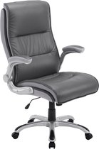 Chaise de bureau - Confortable - Haute qualité - Cuir artificiel - Grijs