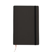 Notitieboek - Notebook A5 - Cadeau voor man - Cadeau voor vrouw - Vegan - Notitieboekje - Handgemaakt in Nederland - Notebook - Notitieblok - Zwart - 1844 Notebooks