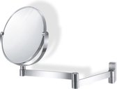 Zack make-up spiegel Linea mat geborsteld rvs - 3x vergrotend - hangend - boren - 40109