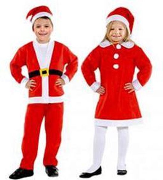Kinder Kerstpak Jongen - Rood / Wit - 4 tot 7 jaar | bol.com