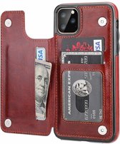 geschikt voor Apple iPhone 12 Pro Max wallet case - 6.7 inch - bruin