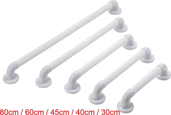 VITILITY Wandbeugel 30 cm extra grip. Handgreep / wandgreep voor badkamer / douche / toilet. Toiletbeugel / badgreep / douchegreep