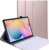 Bluetooth Toetsenbord voor Samsung Galaxy Tab A7 10.4 Toetsenbord & Hoes - QWERTY Keyboard case - Auto/Wake functie - Rosé-Goud