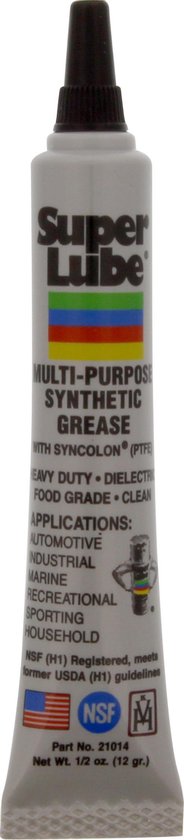 Super Lube Multi-Purpose Synthetic Grease with PTFE - tube 12gr
