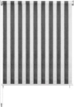 Rolgordijn voor buiten 120x140 (Incl LW led klok) - rol gordijn verduisterend - rolgordijnen