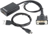 VGA naar HDMI adapterkabel met audio, 0,15 m