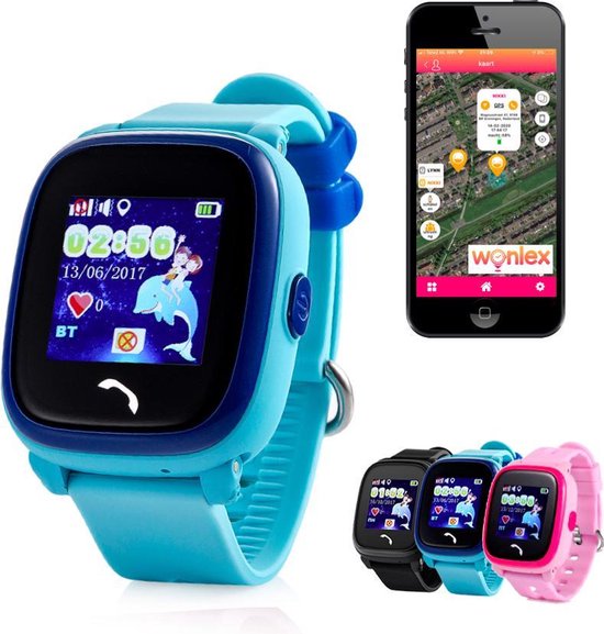 GPSHorlogeKids Wonlex – GPS horloge kind – smartwatch kinderen – GPS tracker –... | bol.com