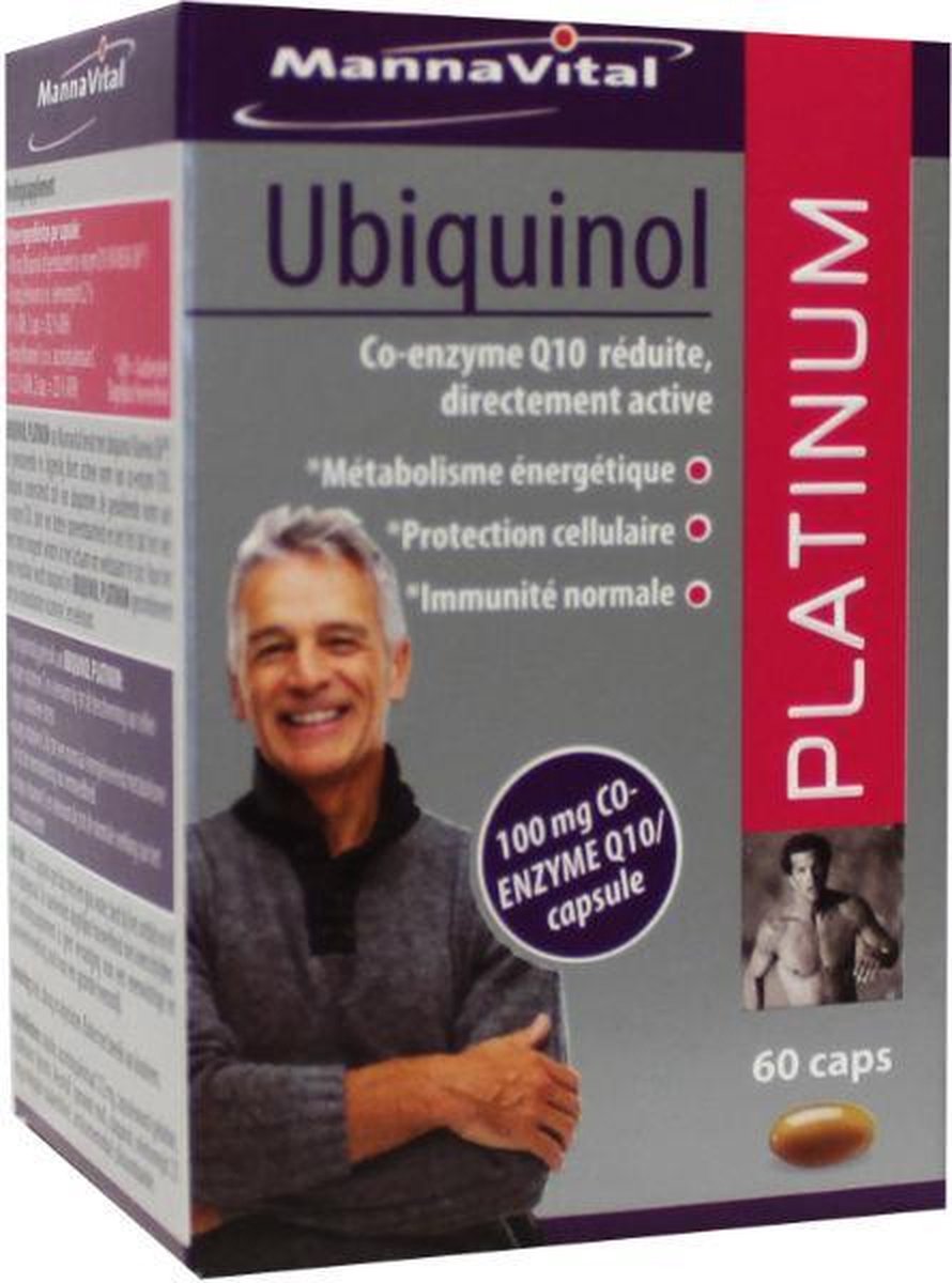 Goedkoopste Mannavital Ubiquinol platinum 60 Capsules