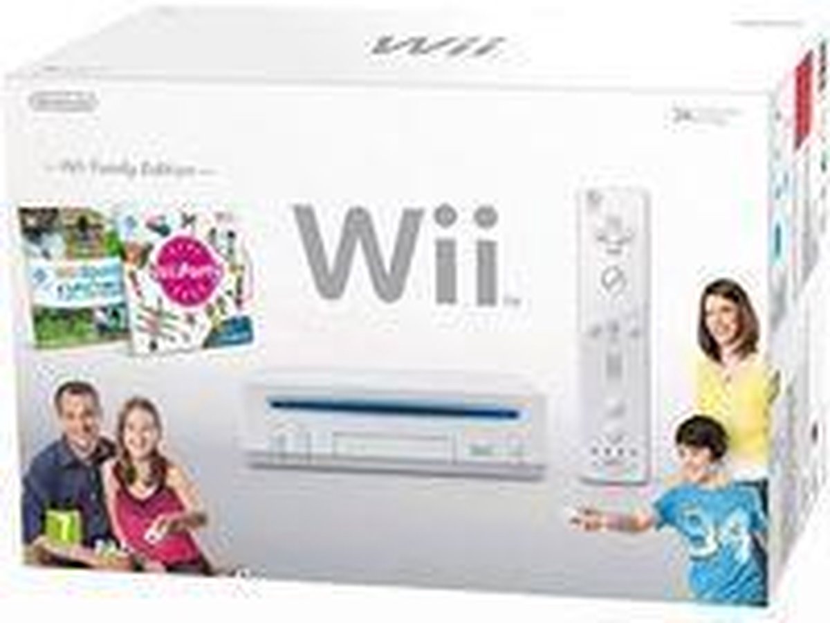 Supplement Soepel huiswerk Nintendo Wii console + Wii Party & Wii Sports - Wit | bol.com