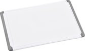 Kunststof snijplank wit 30 x 43 cm - Keukenbenodigdheden - Plastic snijplanken