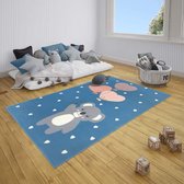 Kindervloerkleed beer Beauty - blauw 120x170 cm