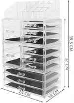 Acryl cosmetische opslag organisator met 4 niveaus | Make Up Organizer | Make-up set