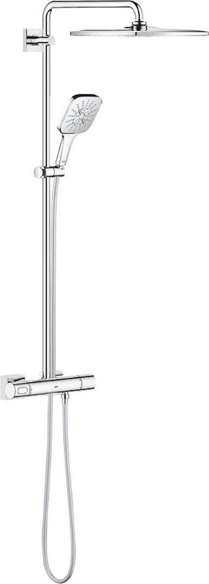 GROHE Rainshower SmartActive 310 Regendouche Mono Cube - met thermostaatkraan - chroom - 26652000