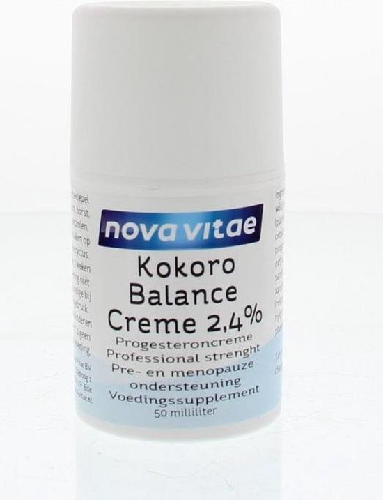 Bol Com Nova Vitae Kokoro Balance Creme 2 4 Progesteroncreme Pre En Menopauze Onderteuning