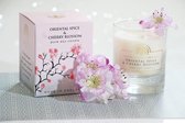 The English soap company geurkaars Oriental Spice & Cherry Blossom 170 gr